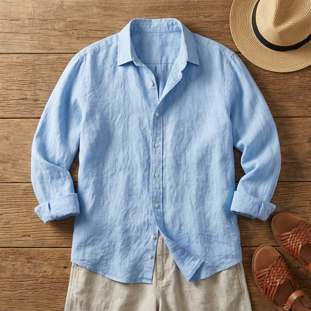 Linen Button-Up Shirt